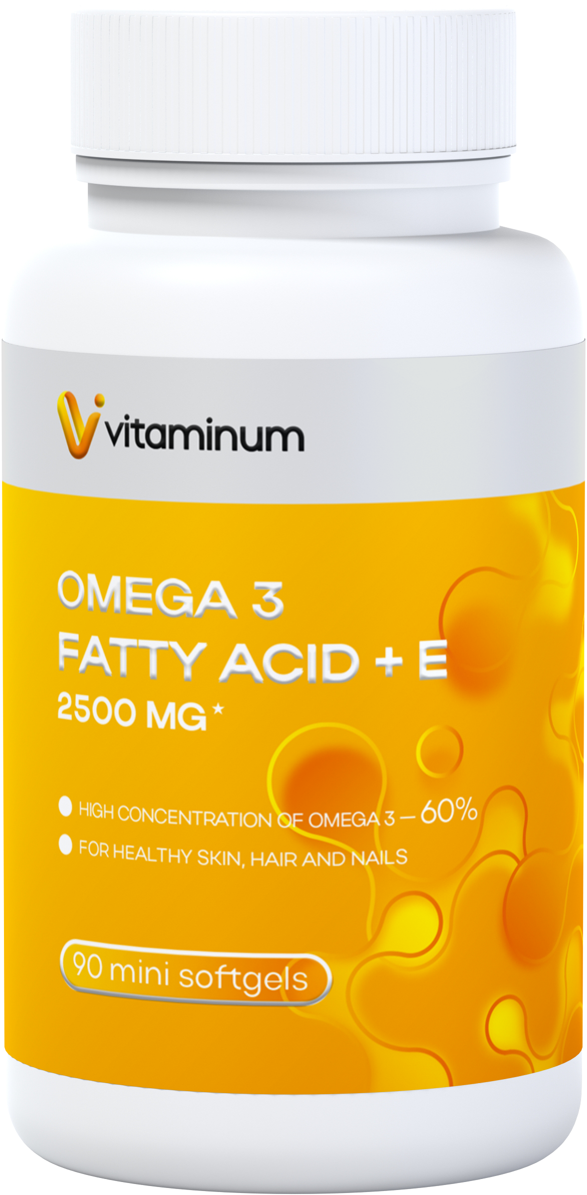  Vitaminum ОМЕГА 3 60% + витамин Е (2500 MG*) 90 капсул 700 мг   в Бузулуке